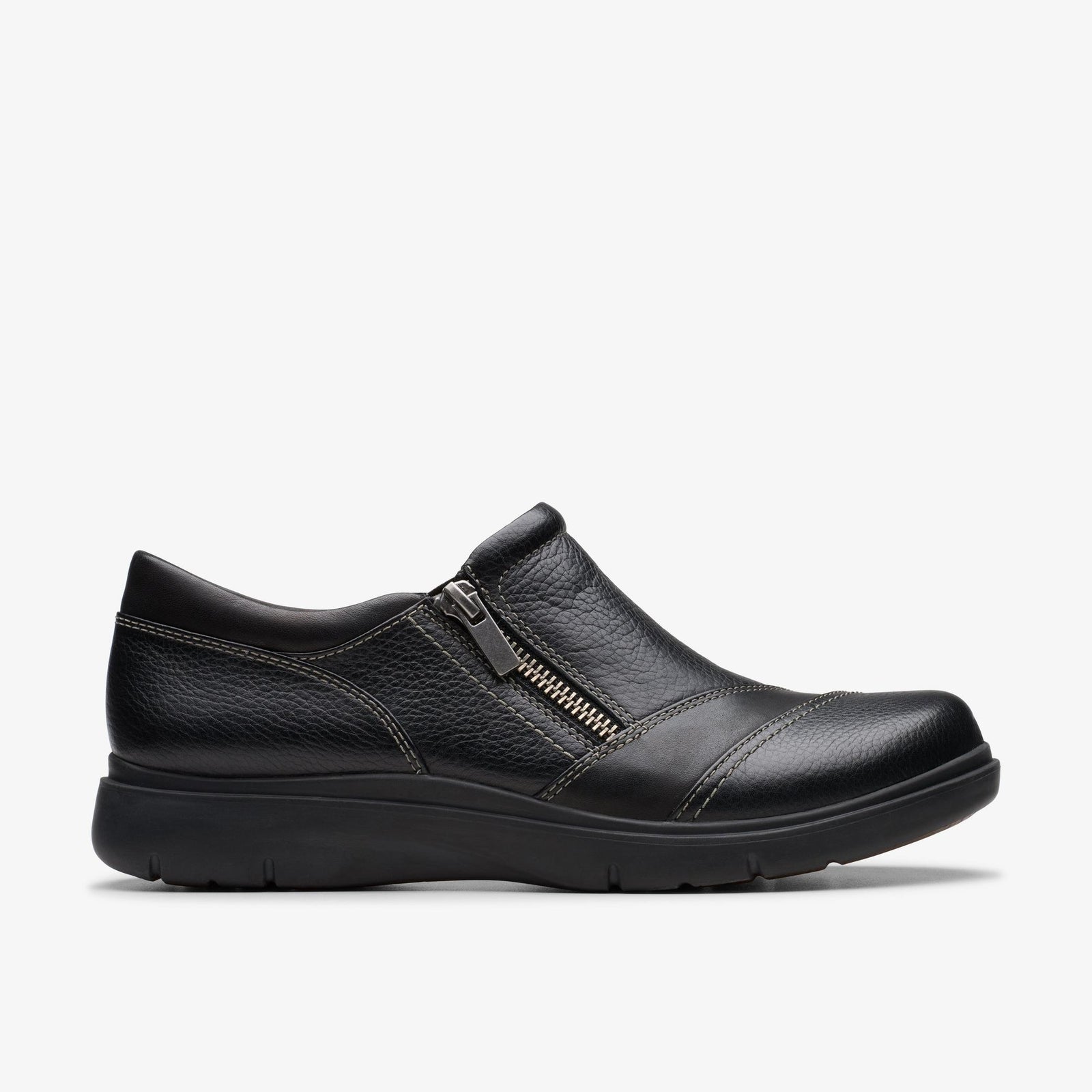 Clarks Certina Pure Womens Black Slip On 26179816 Shoes